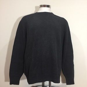 Land’s End Men’s Dk gray cotton XXL sweater.